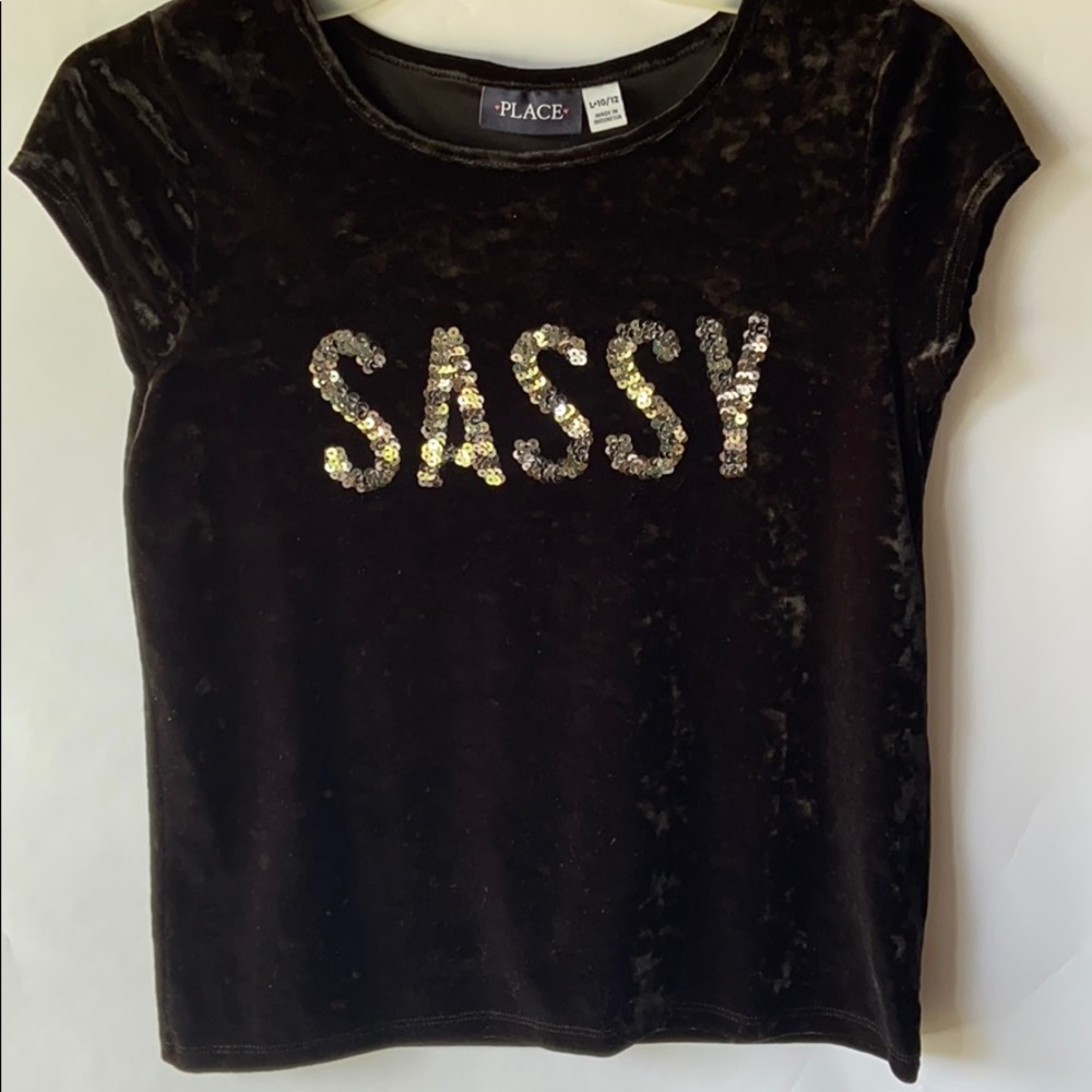 Velveteen black shirt